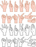 Universal Hand Signs Gestures