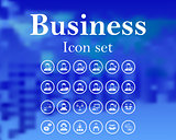 Set of business icon