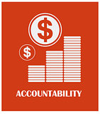 Accountability poster design with typography