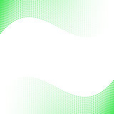 Green background with halftone effect