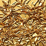 luxurious gold satin background close up