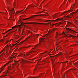 crumpled red cloth