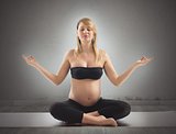 Pregnant yoga relax