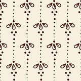 Indian style seamless pattern with ethnic flowers.