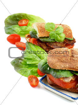 Ciabatta Bacon Sandwiches
