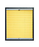 Pleated blind - yellow color