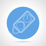 Diving console round vector icon