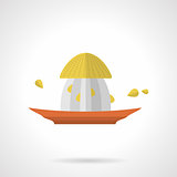 Citrus juicer flat color vector icon