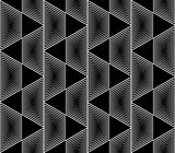 Design seamless monochrome trapezium pattern