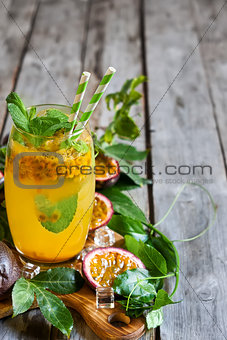 Passionfruit lemonade background