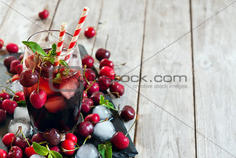Cherry juice background