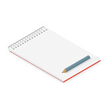 Detailed notebook isometric 
