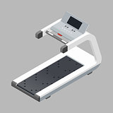 Treadmill isometric detailed icon