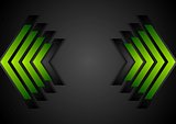 Green arrows geometry corporate background