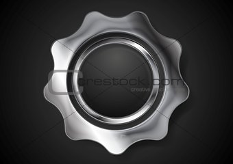 Metal gear. Steel cogwheel