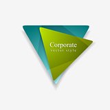 Vector graphic of abstract triangle shapes