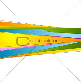 Colorful abstract vector stripes background