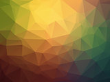 Triangle retro colorful background