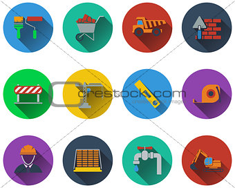 Set of construction icons 