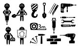 tools and builders set