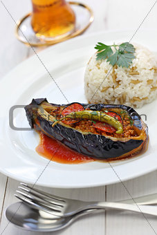 karniyarik pilav, turkish cuisine