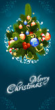 Christmas Greeting Card. Merry Christmas lettering