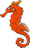 seahorse cartoon illustration