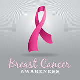 Breast Cancer Awareness Ribbon and Background