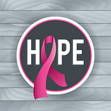 Breast Cancer Awareness Hope Theme Illustration