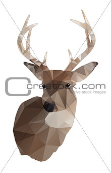 Whitetail Deer Buck Abstract Design