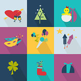 Set of icons for the holiday