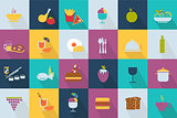 Set of food icons