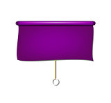 Vintage window sun blind cloth in purple design