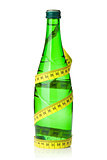 Water bottle with measuring tape