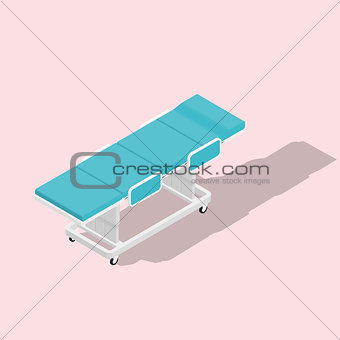 Manioulation table isometric detailed icon