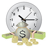 Clock and money