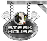 Steak House - Sign with Chain