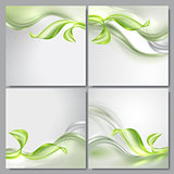 Abstract wave spring background