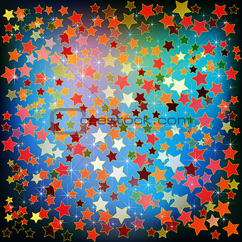 abstract christmas background red stars
