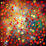 abstract christmas background red stars