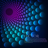 Rainbow vortex vector background.