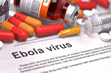 Ebola Virus Diagnosis. Medical Concept. 