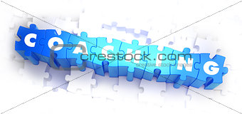 Coaching - Word on Blue Puzzles.
