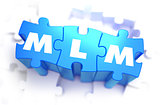 MLM - Text on Blue Puzzles.