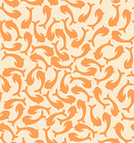 vector seamless pattern with fishes