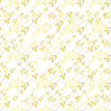 Hand-drawn yellow arrows on white background