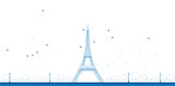 Outline illustration of Eiffel Tower