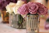 flowers in glass vase