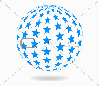 abstract globe - sphere vector