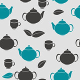 Tea Seamless Pattern Background Vector Illustration